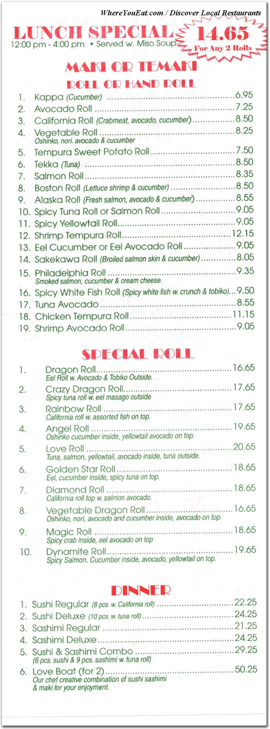menu image