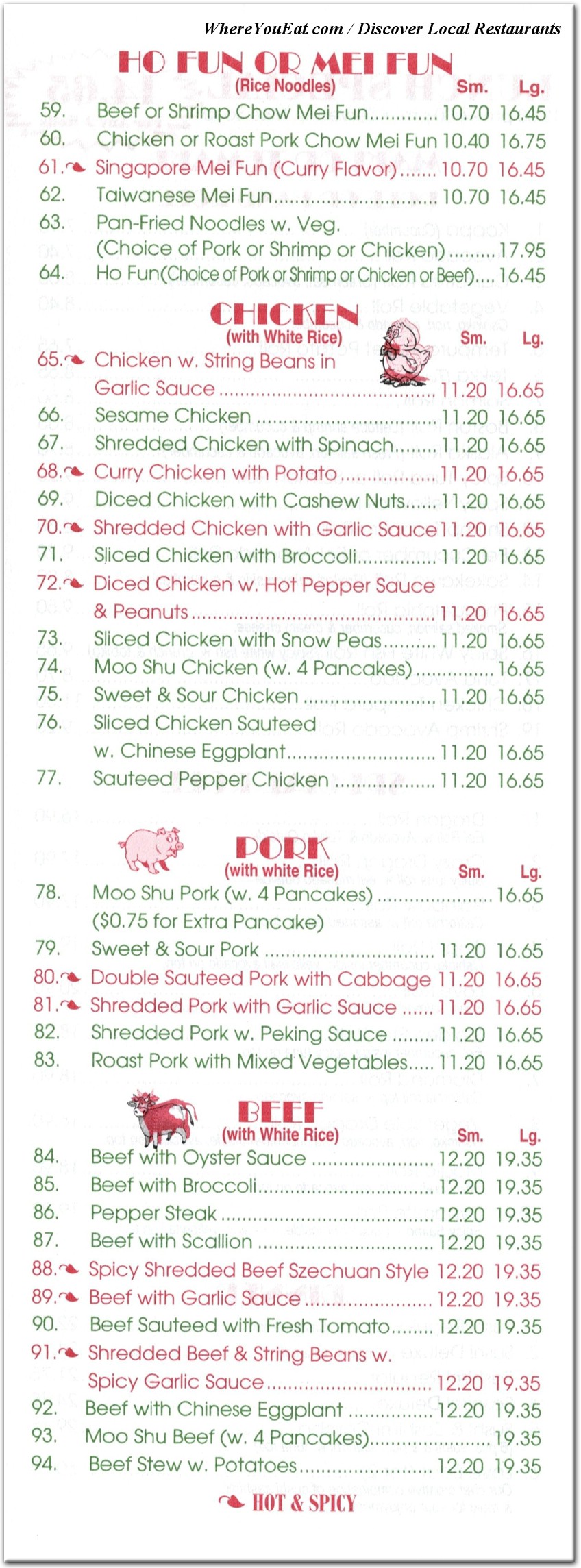 menu image