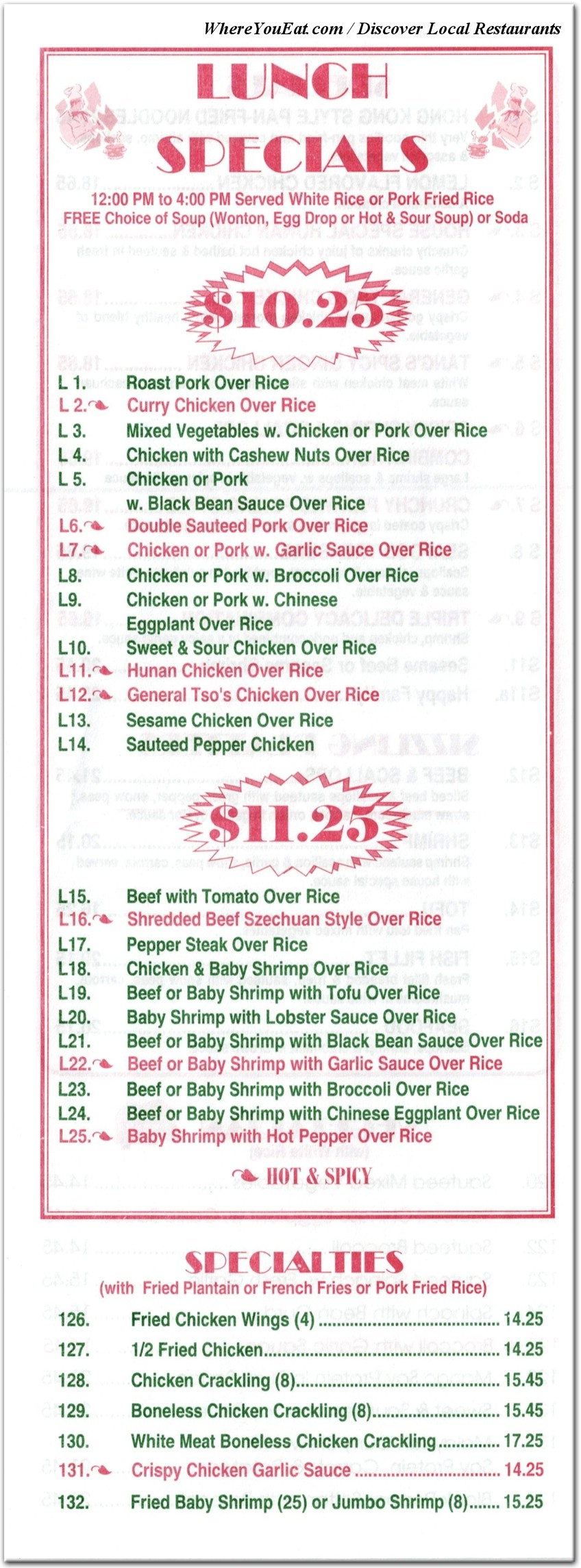 menu image