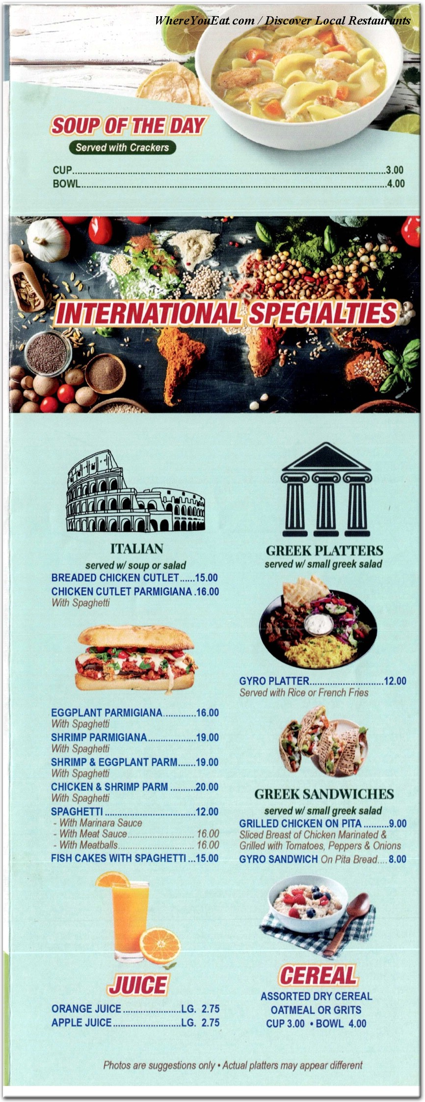 menu image