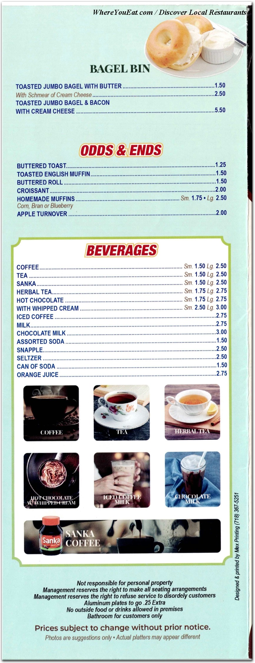 menu image