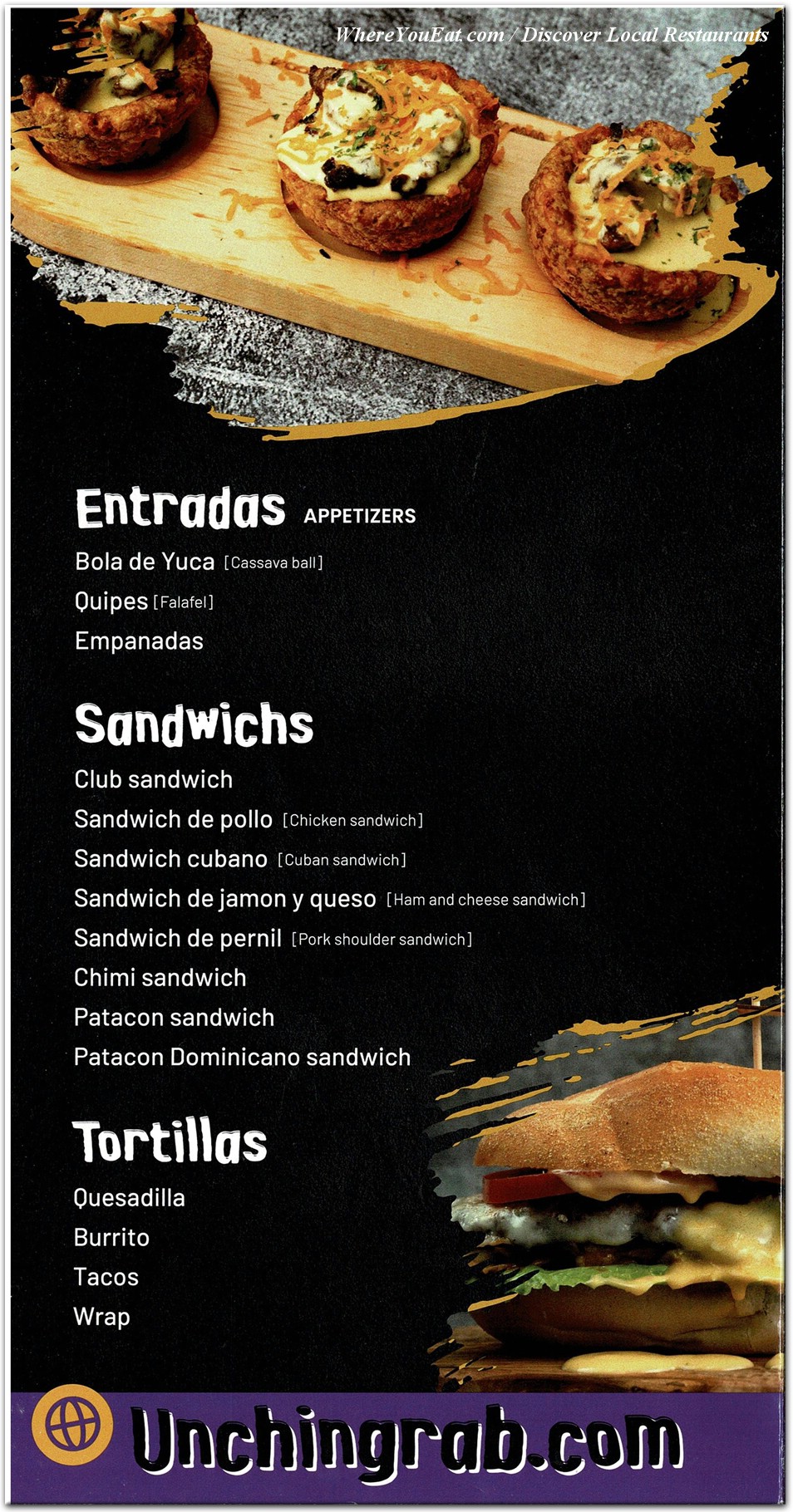 menu image