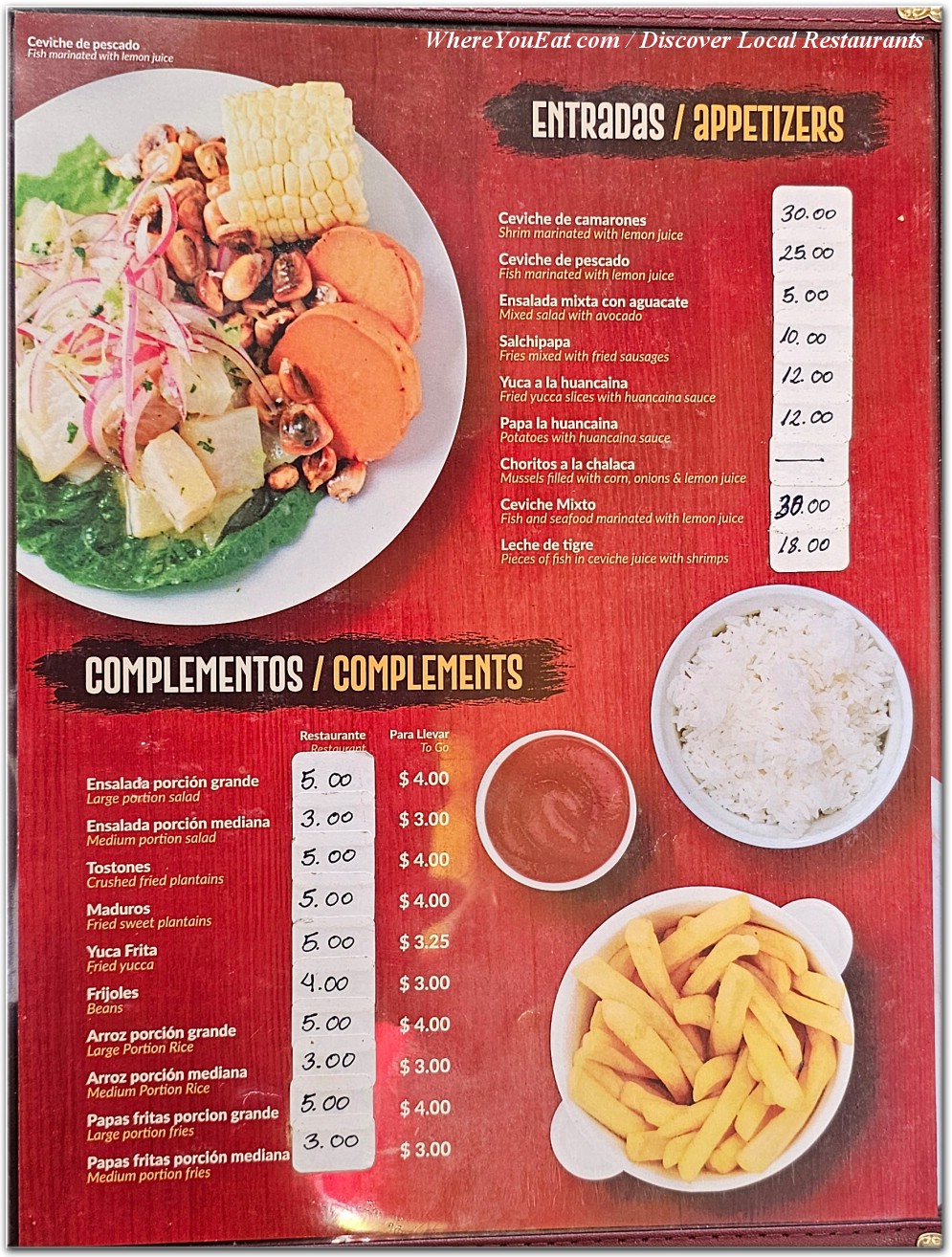 menu image