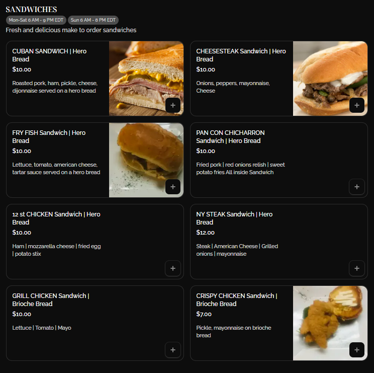 menu image