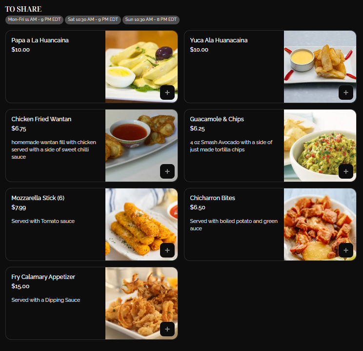 menu image