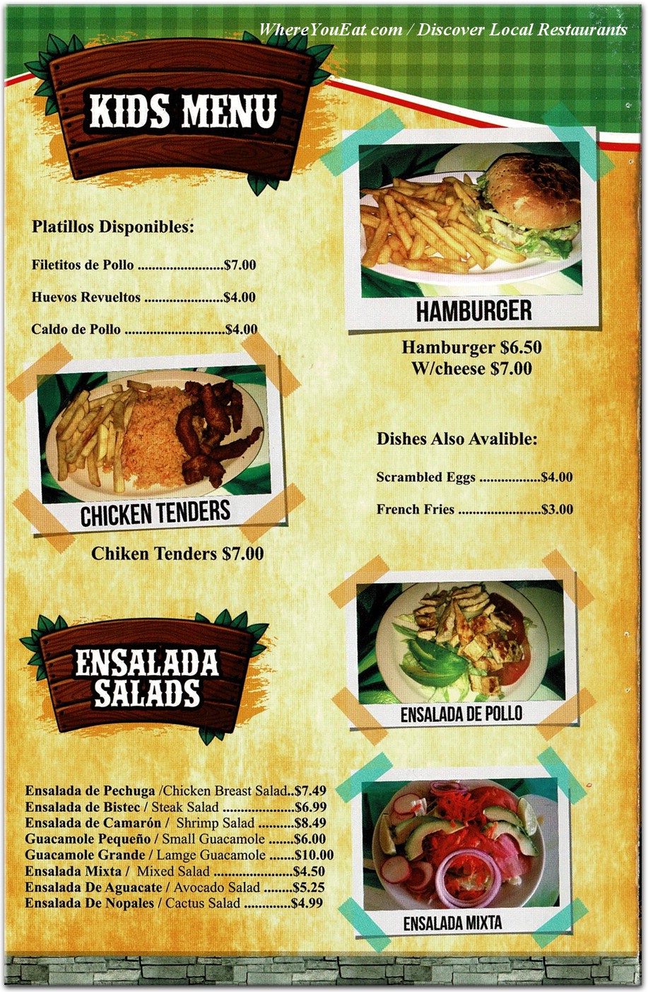 menu image