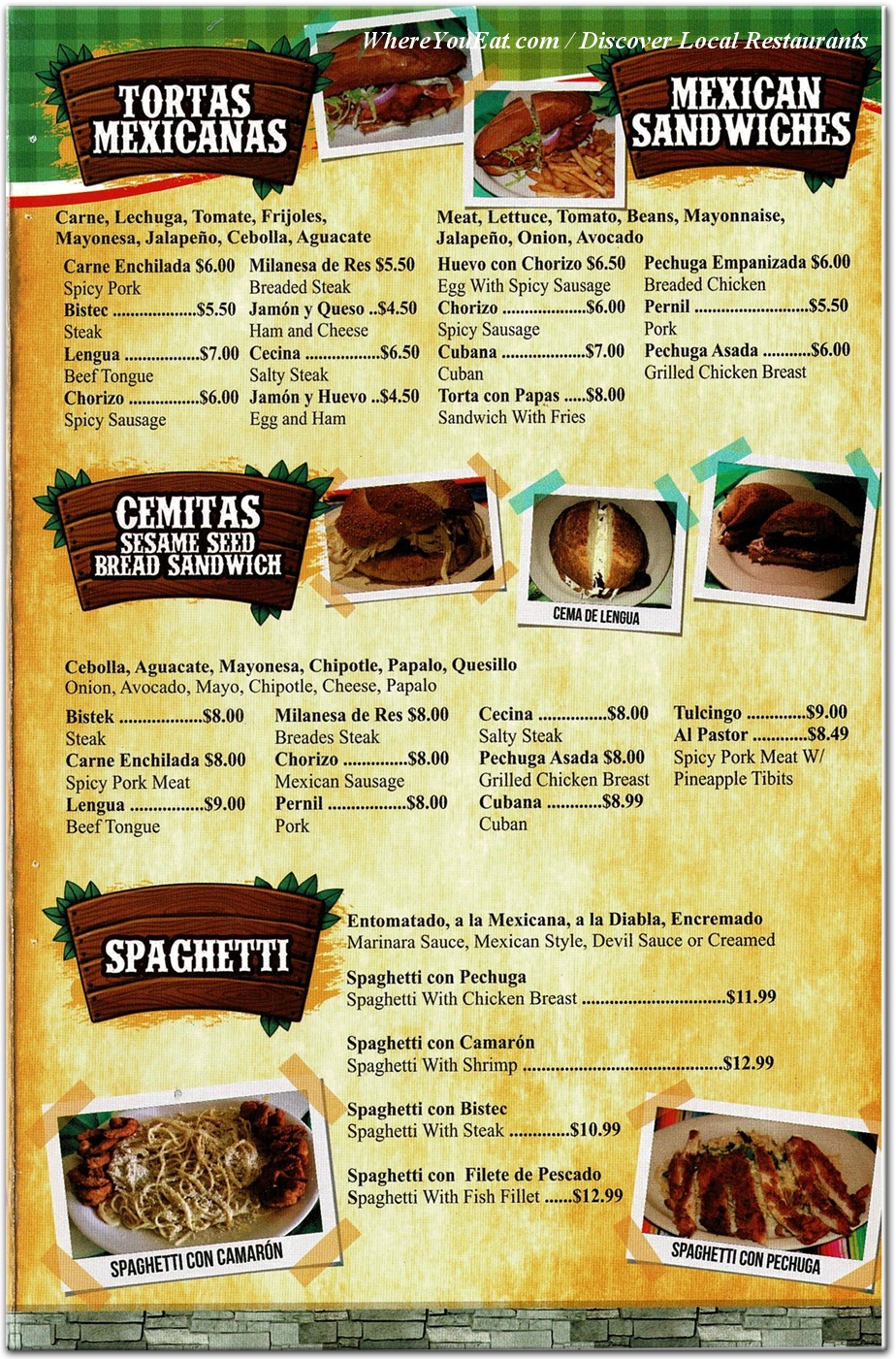 menu image