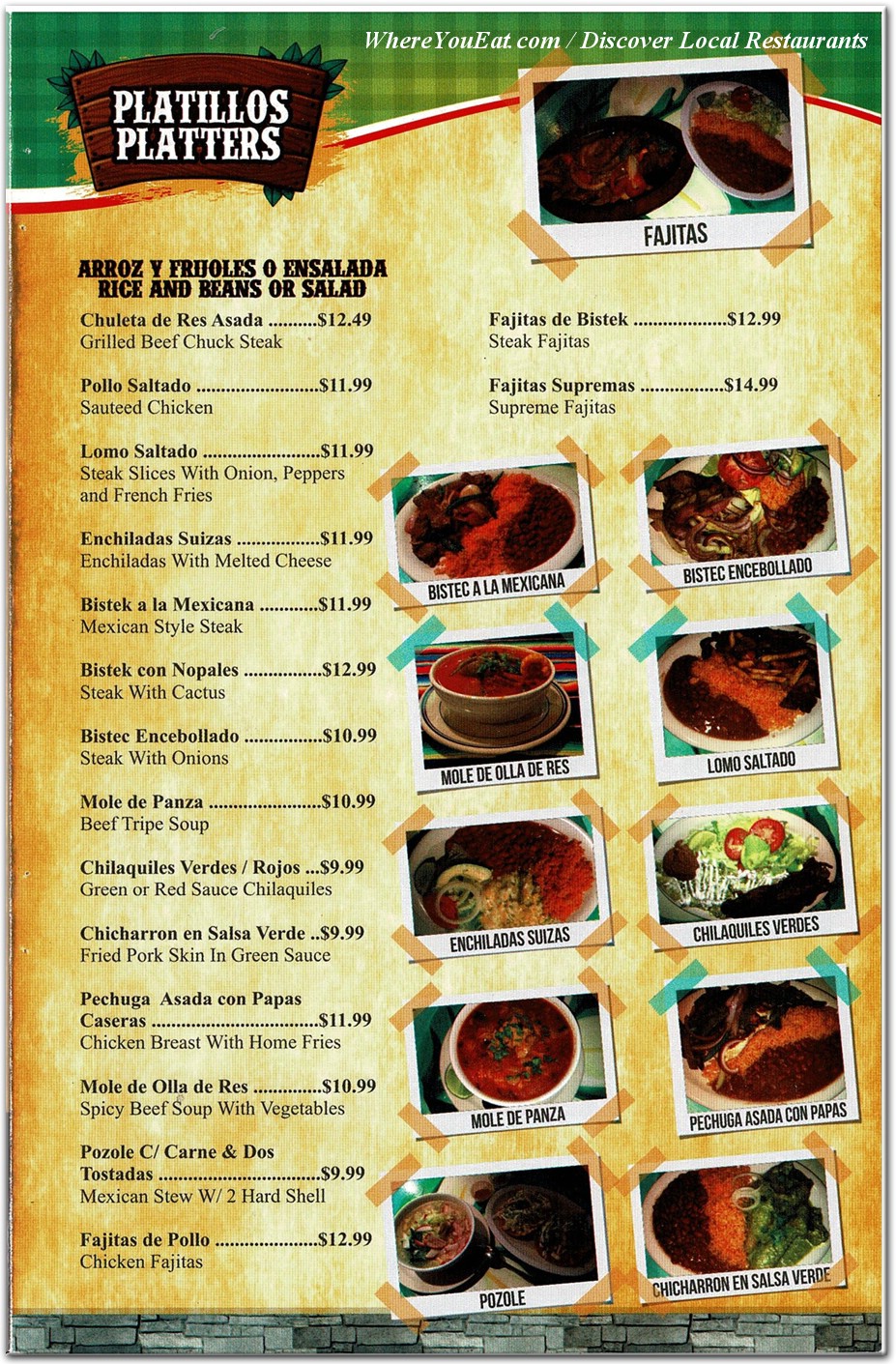 menu image
