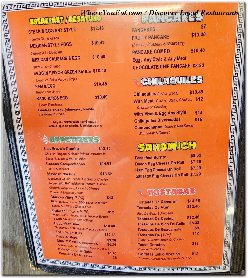 menu image