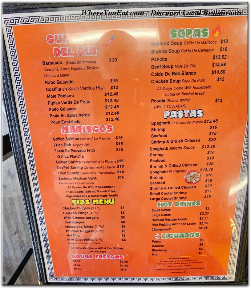 menu image