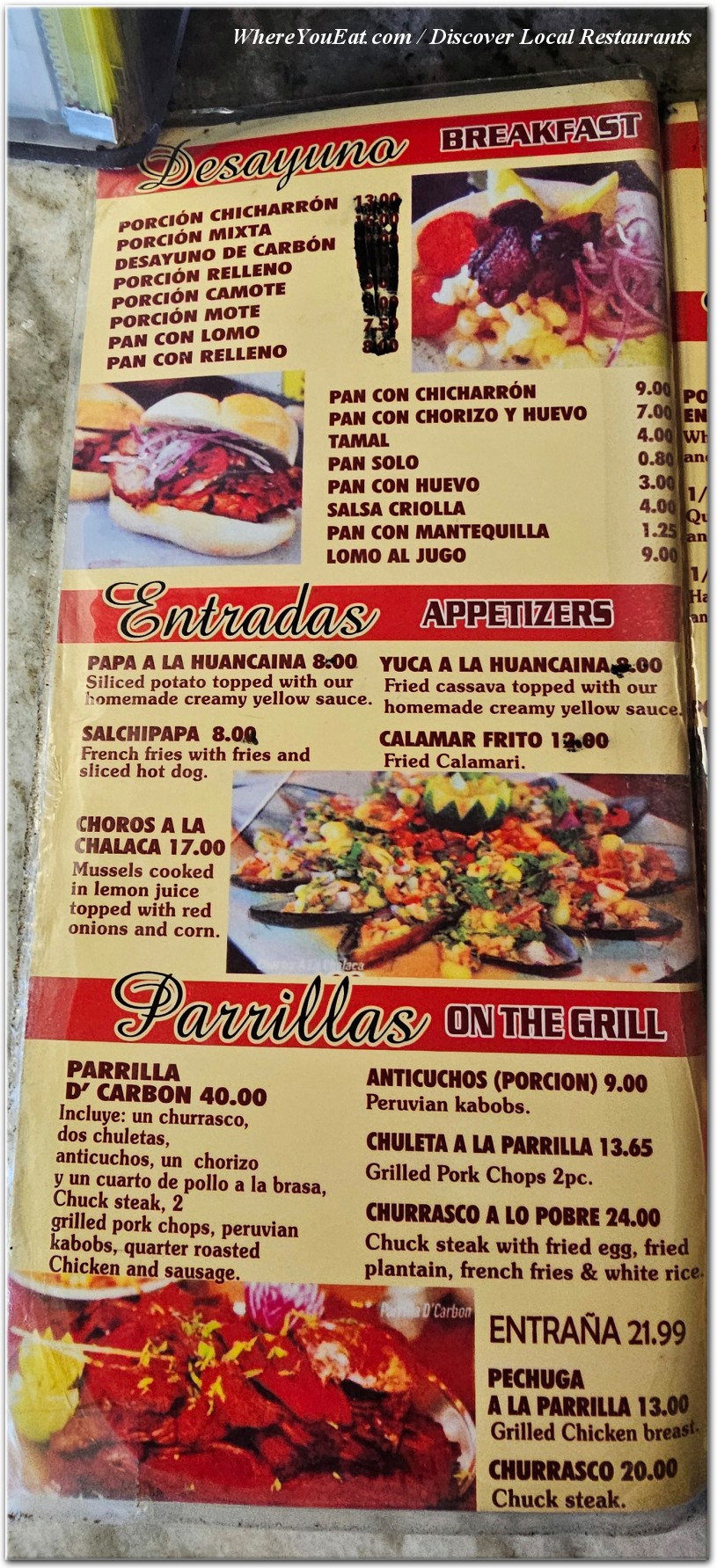 menu image