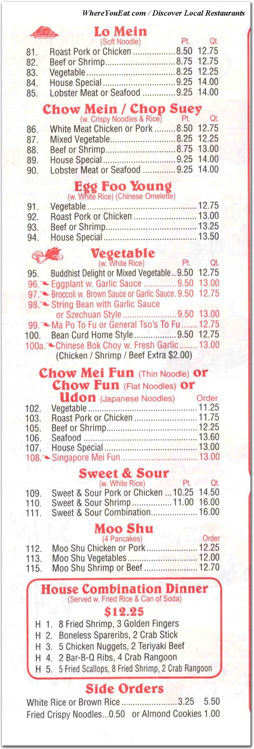 menu image