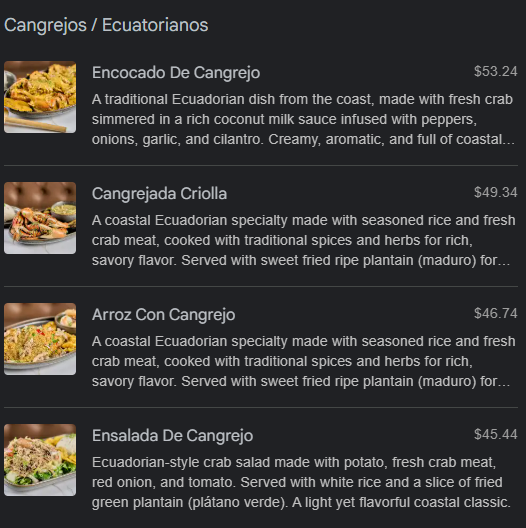 menu image