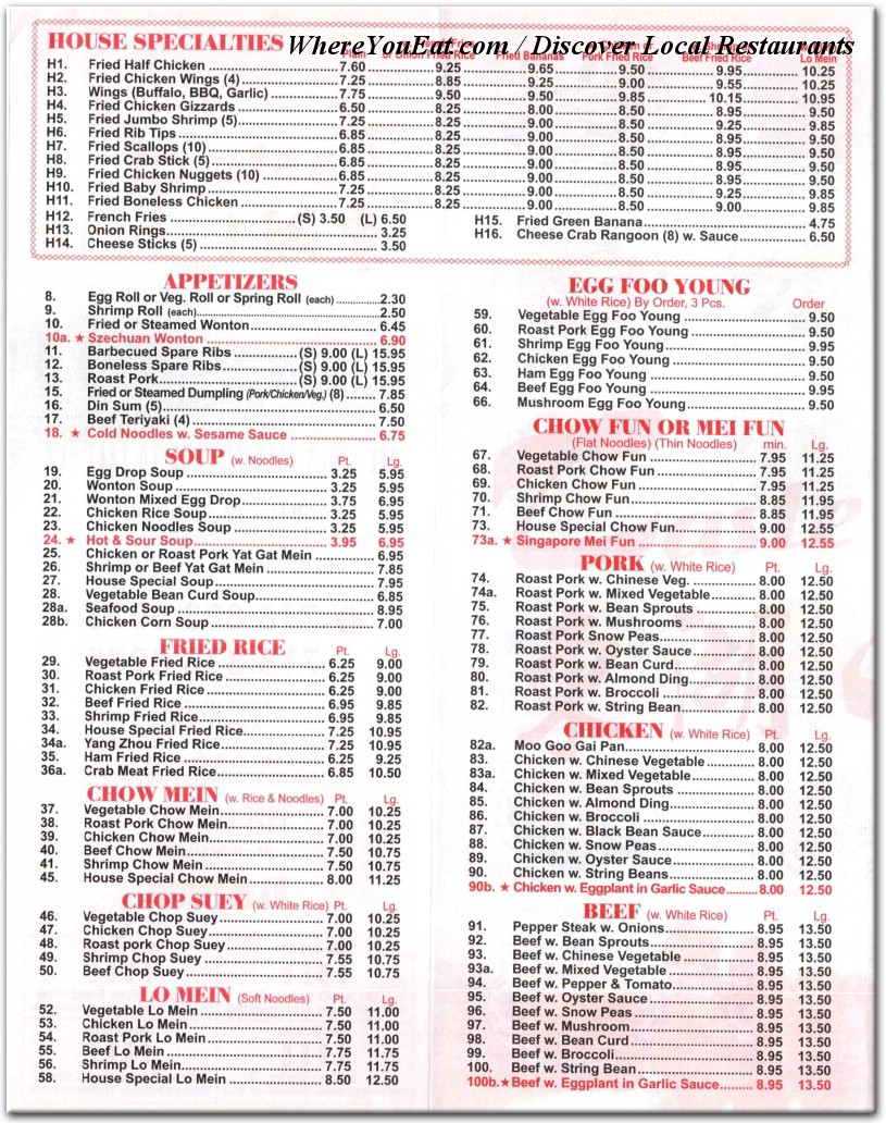 menu image