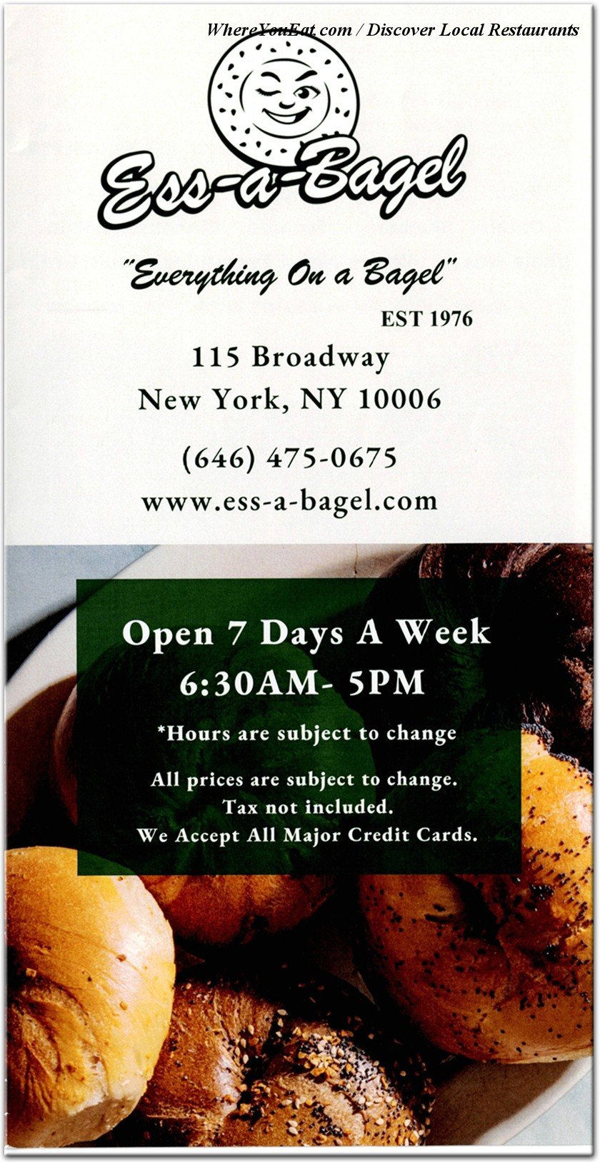 menu image