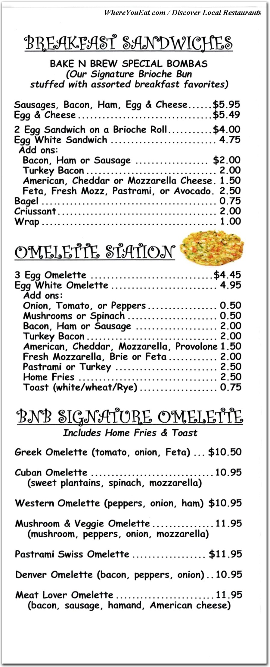 menu image