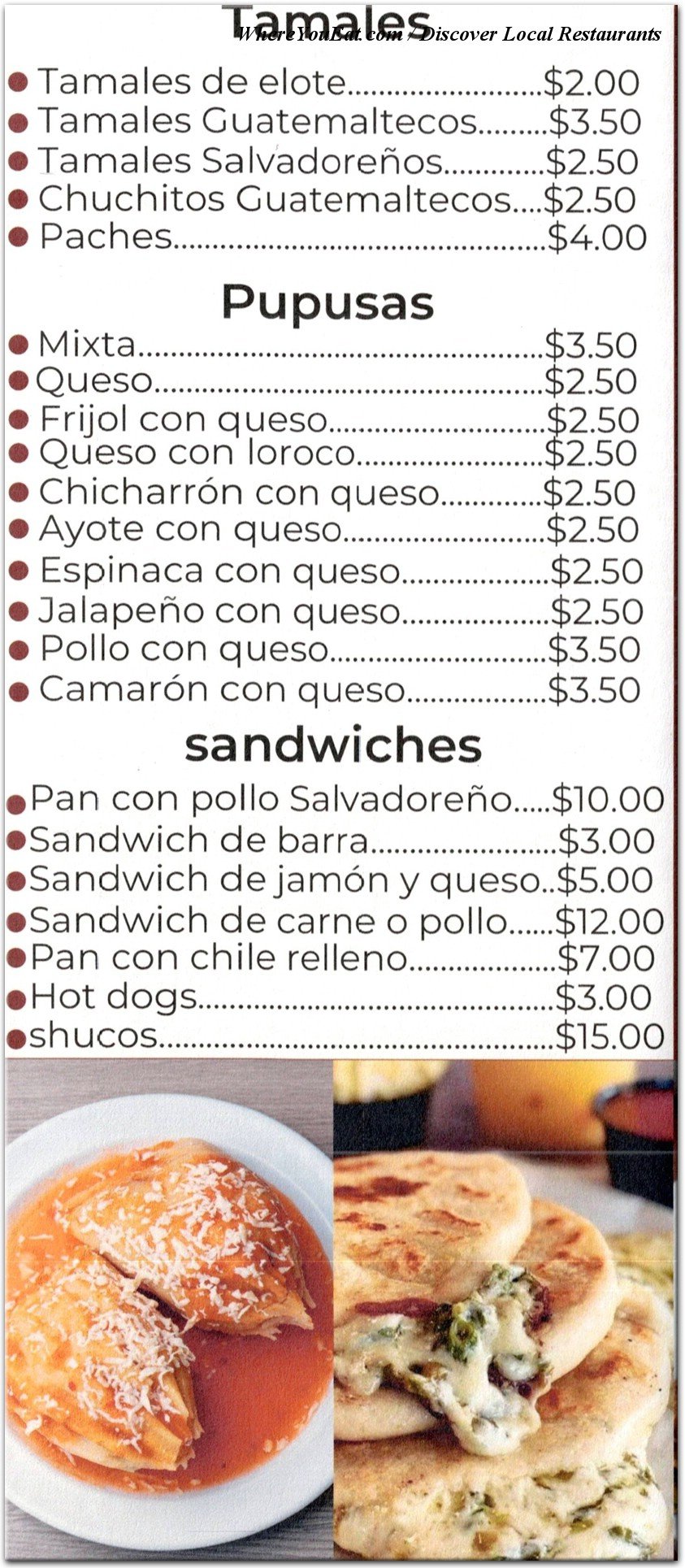 menu image
