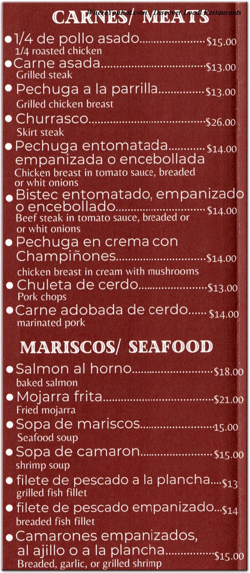menu image