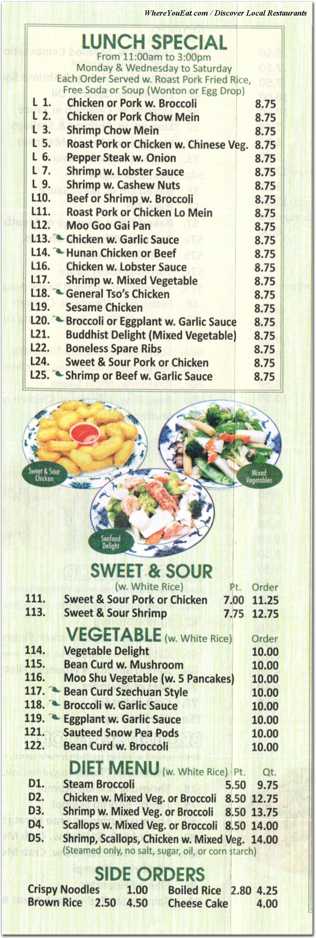 menu image