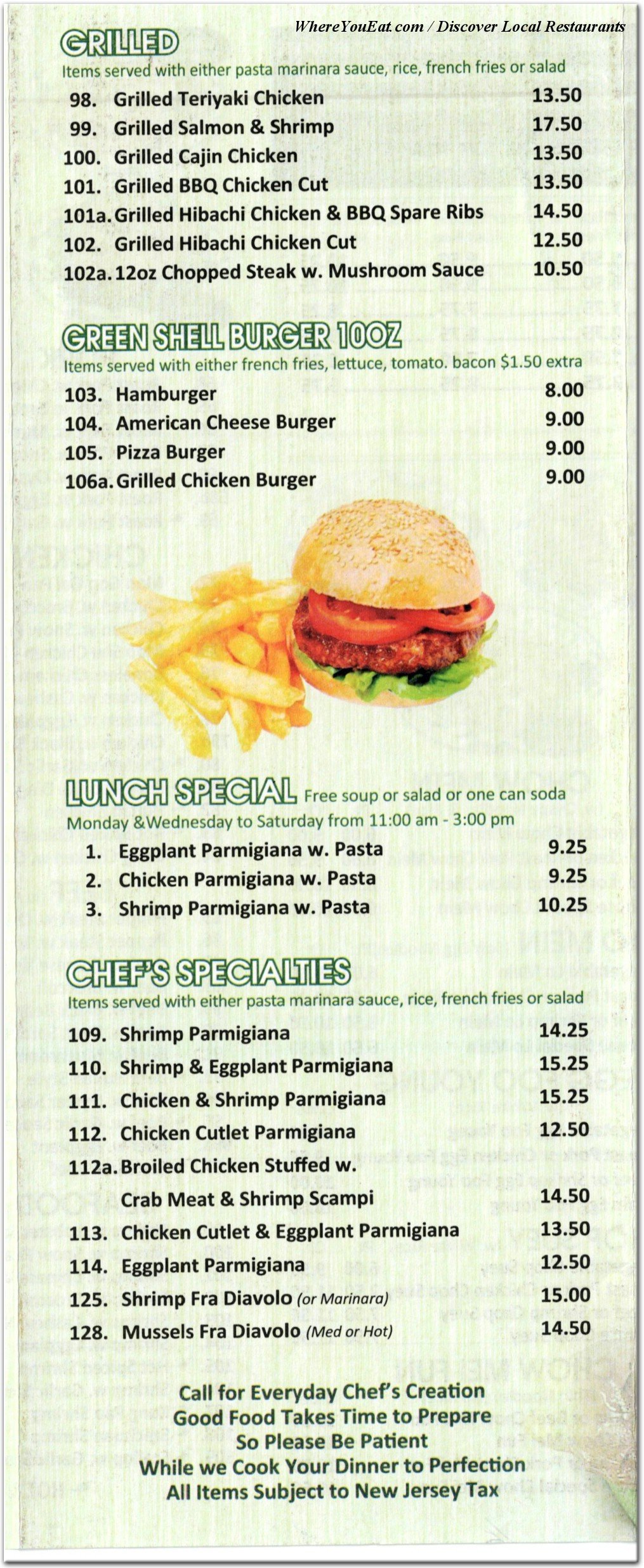 menu image