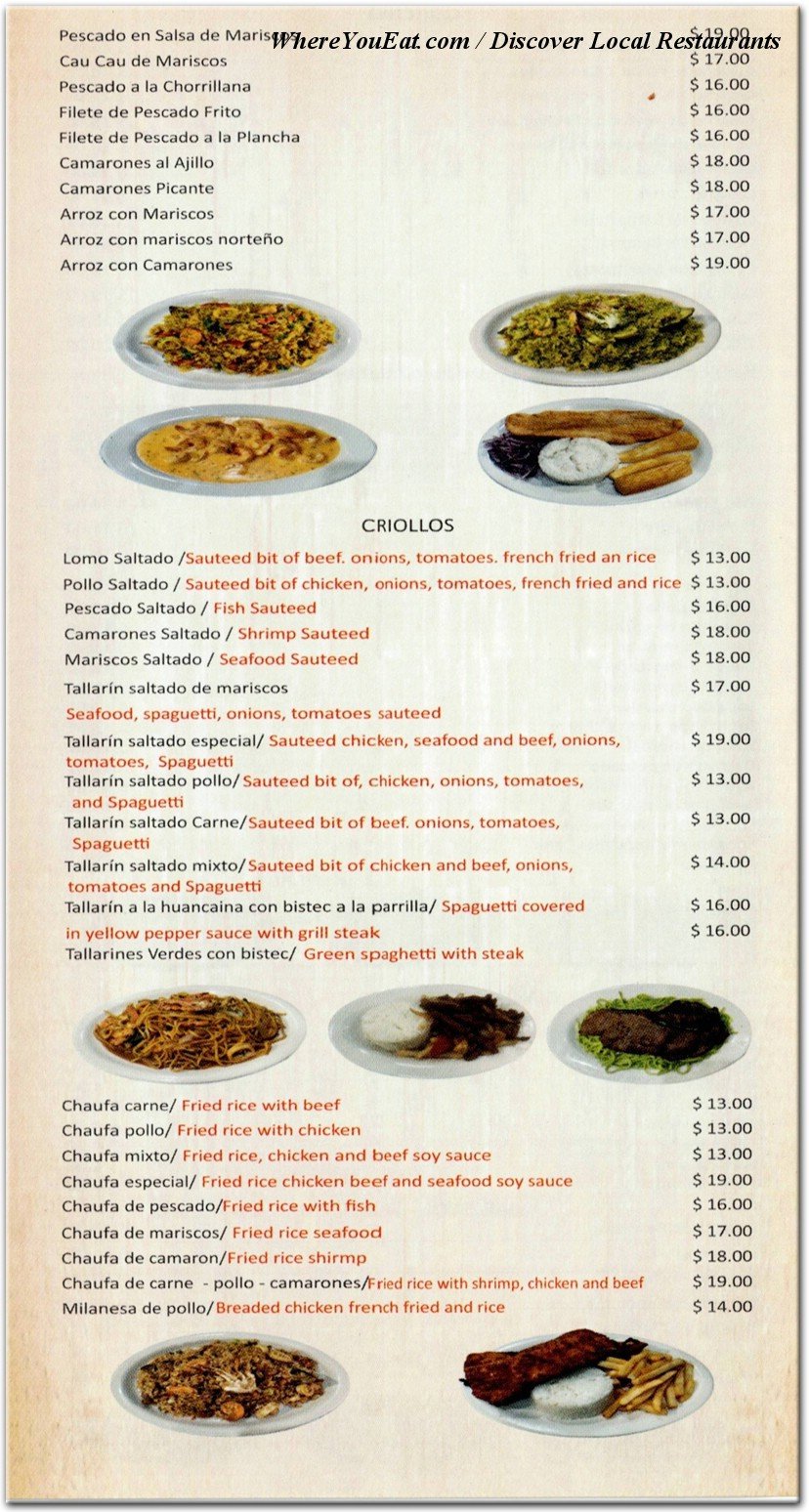 menu image