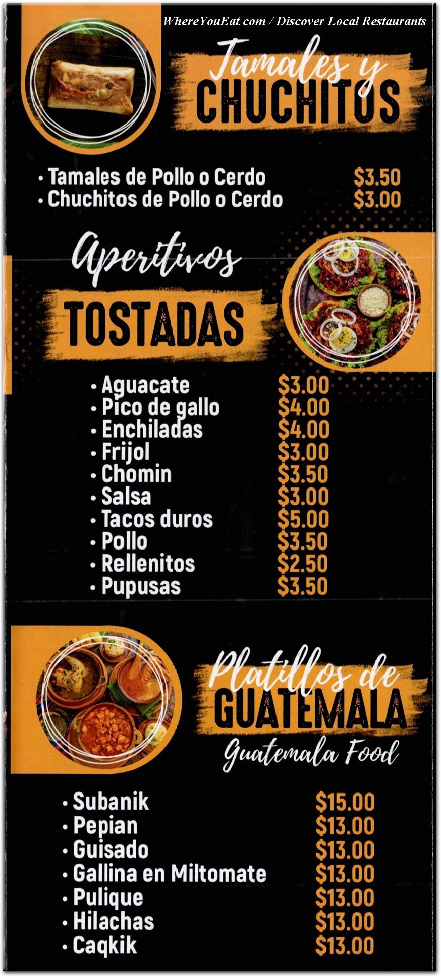 menu image