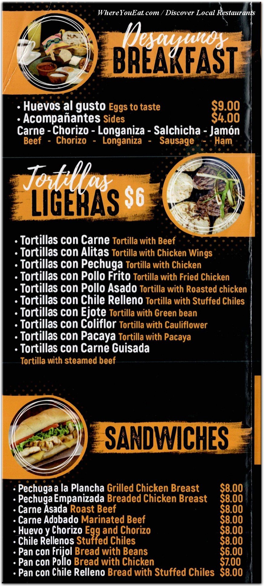 menu image