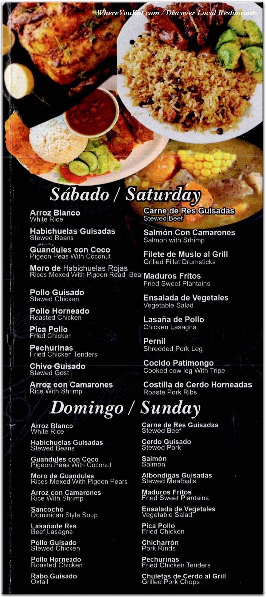 menu image
