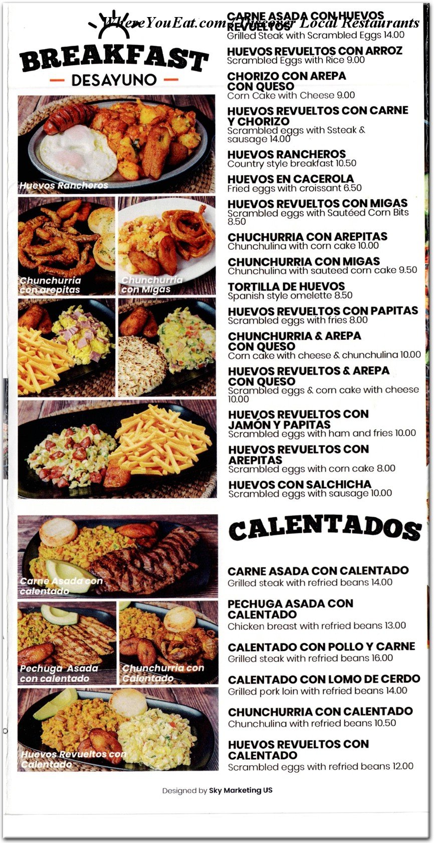 menu image