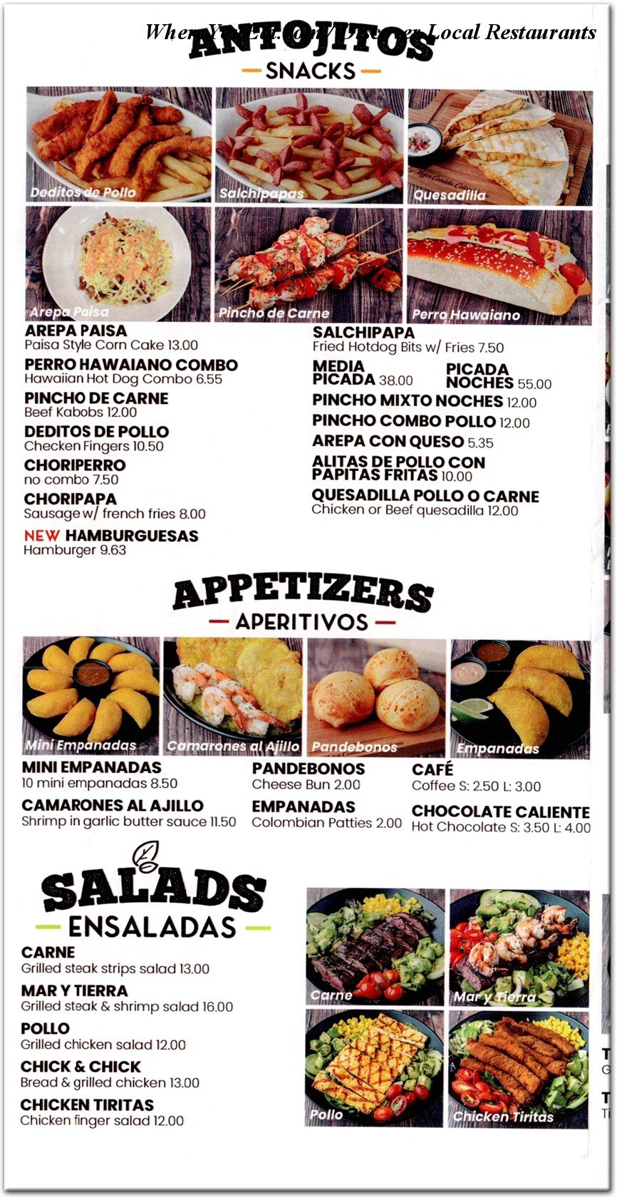 menu image