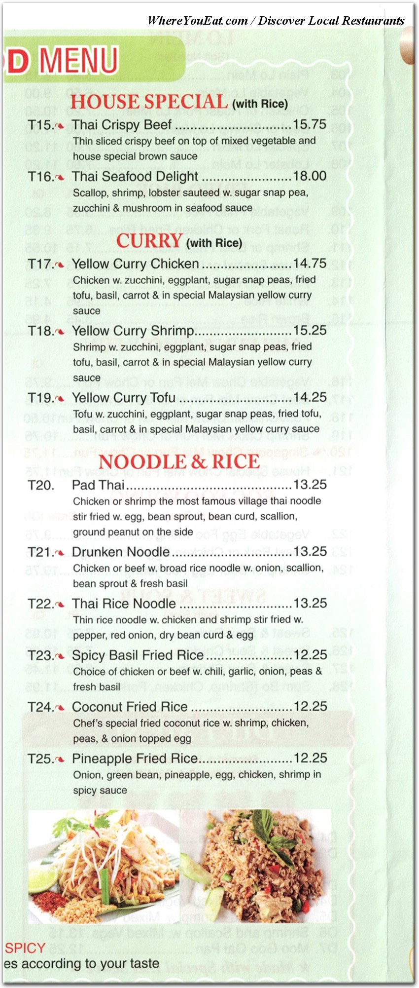 menu image