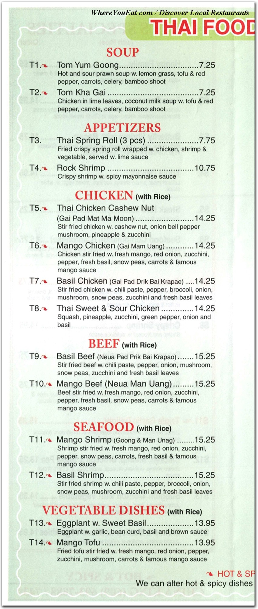 menu image