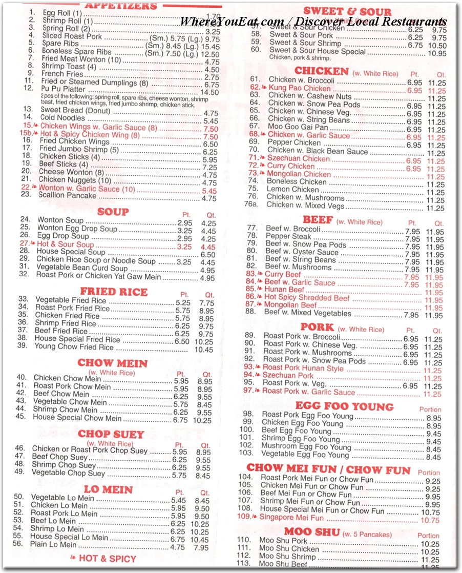 menu image