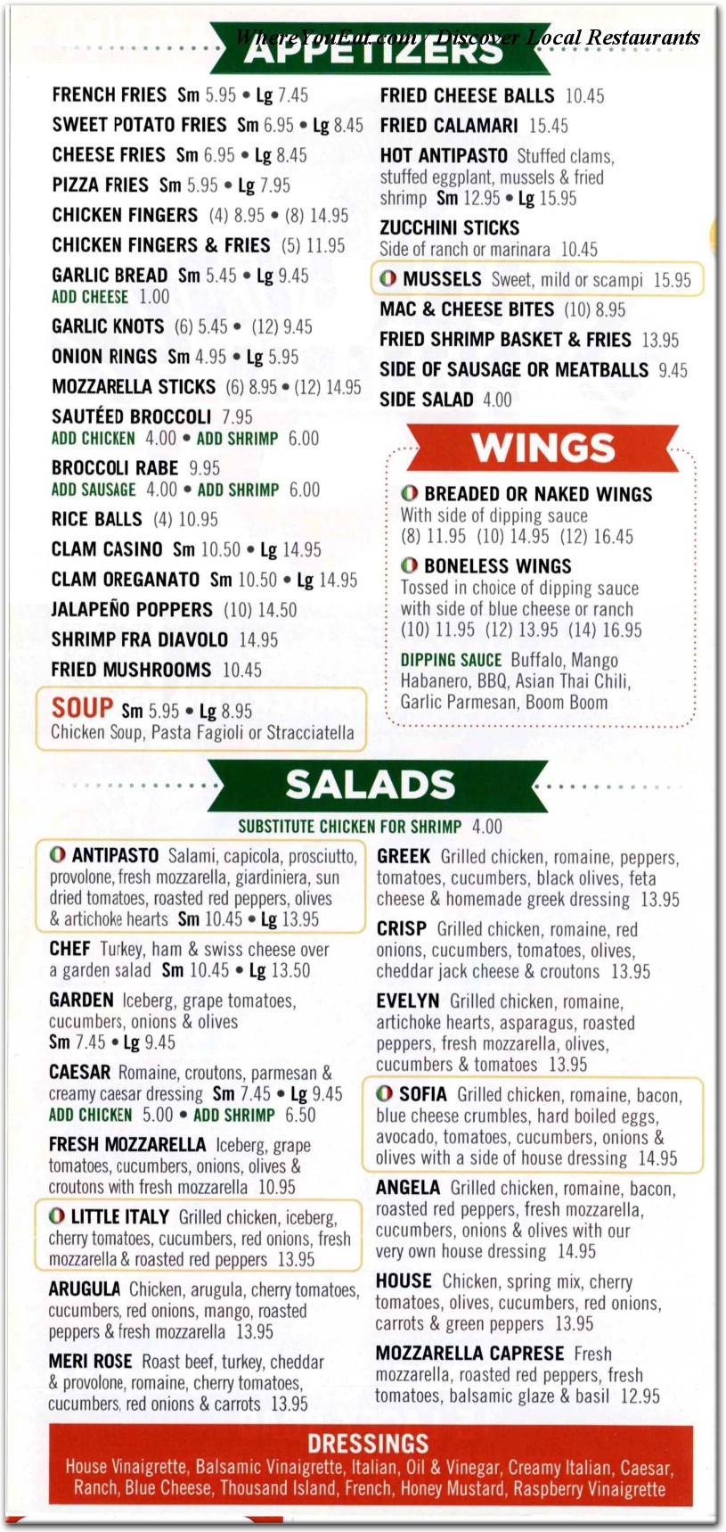 menu image