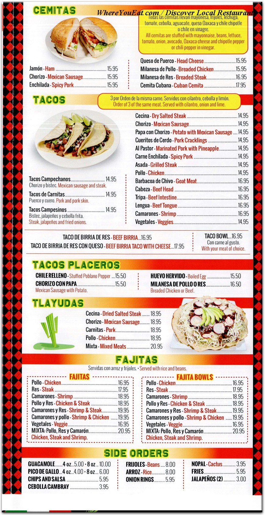 menu image