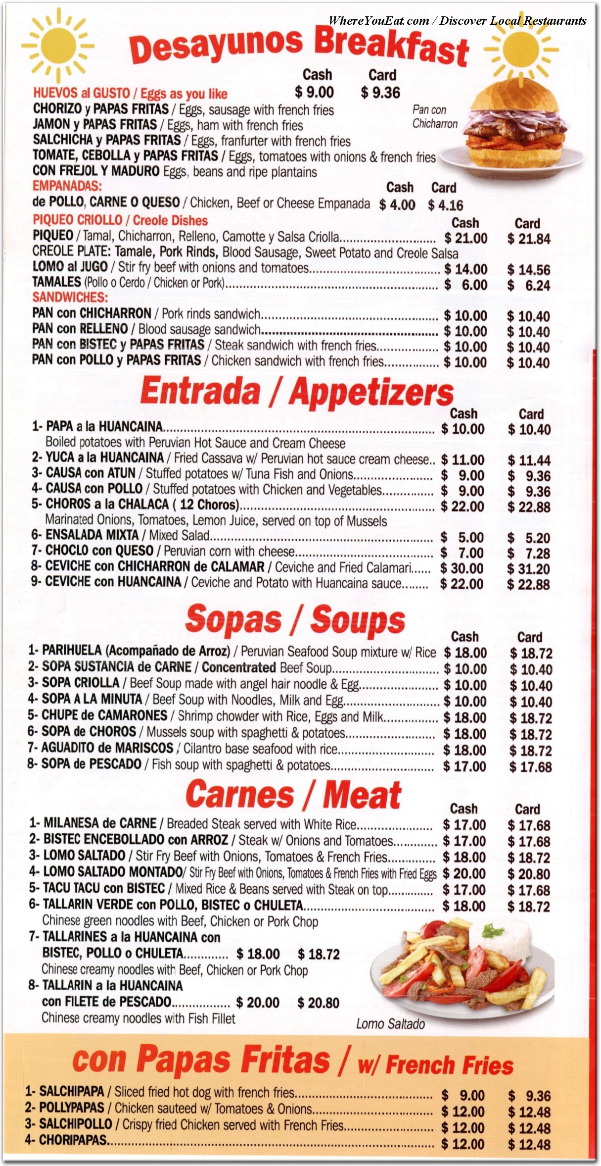 menu image