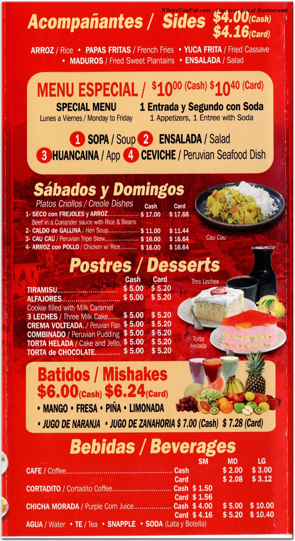 menu image