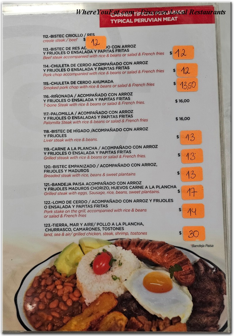 menu image