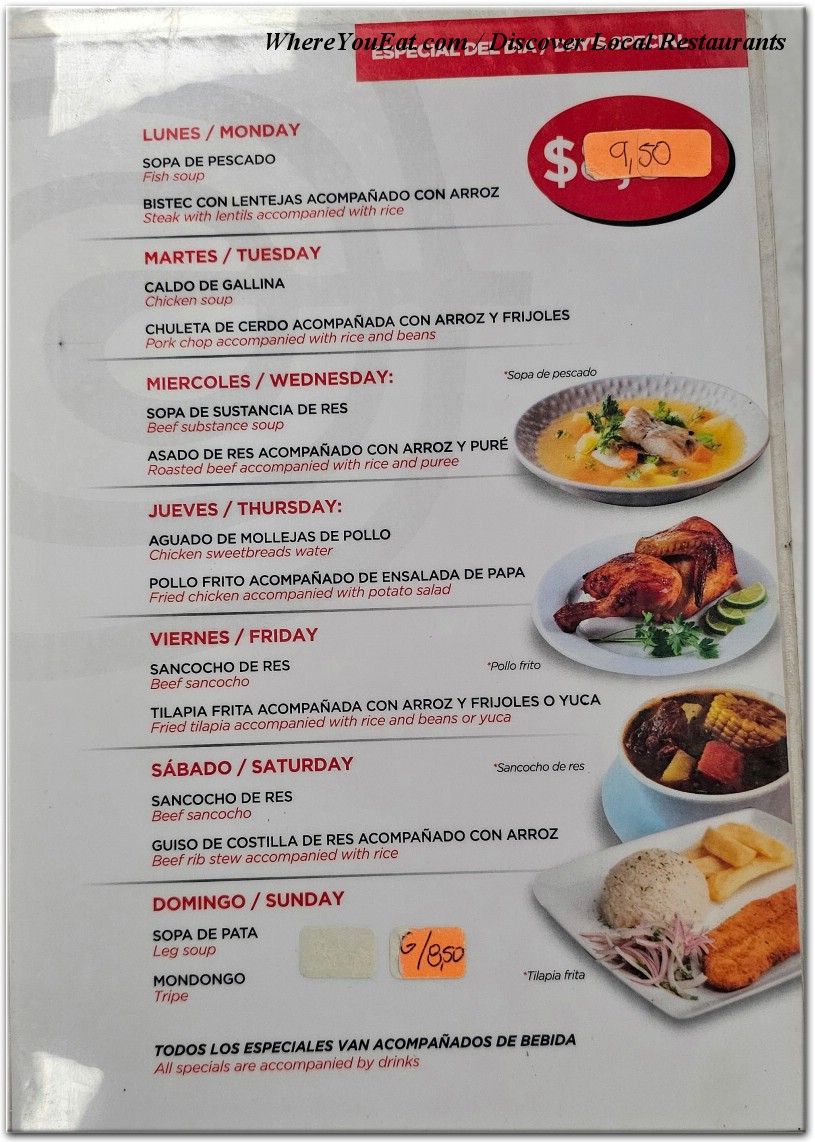 menu image
