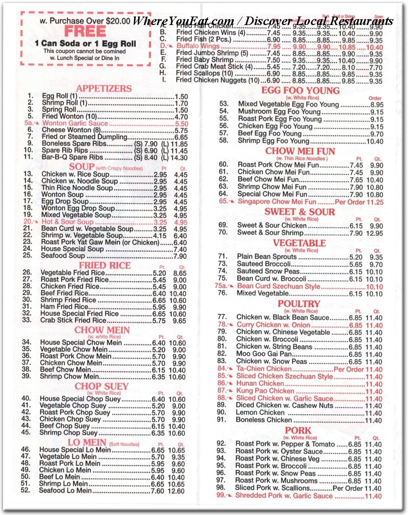 menu image