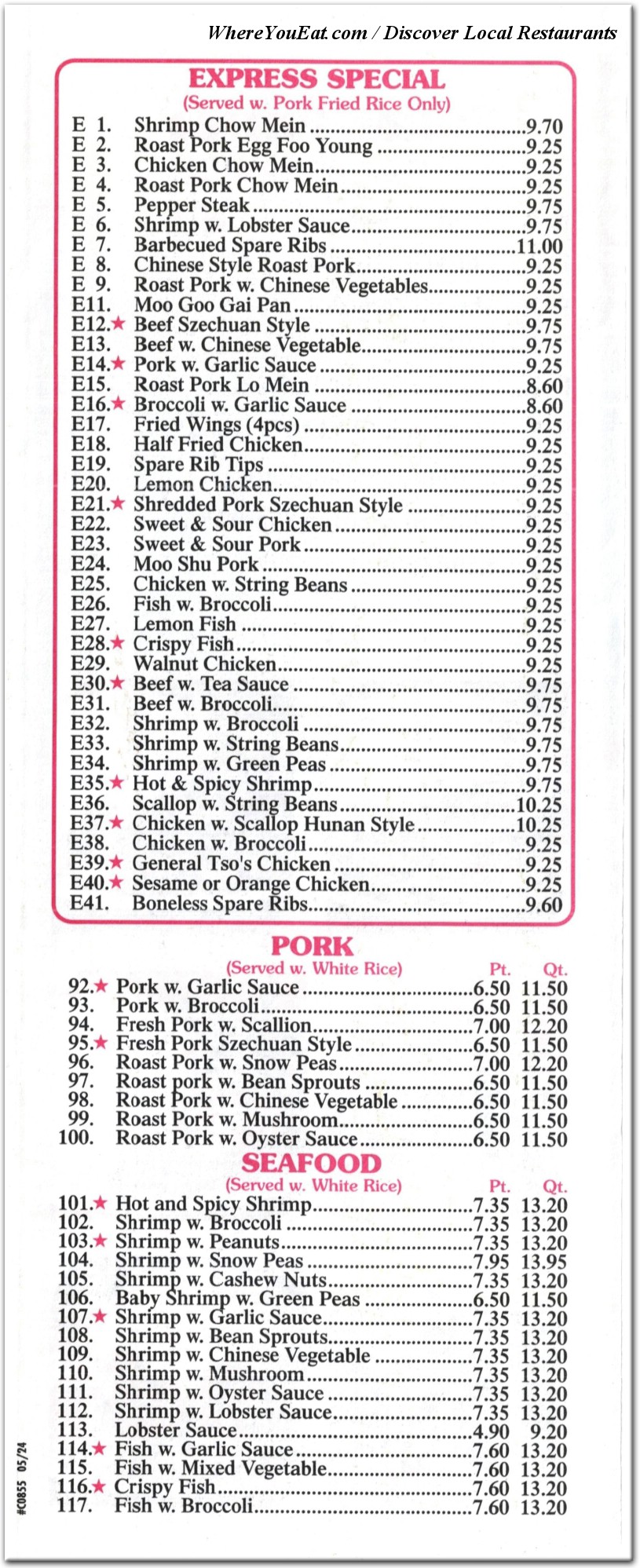 menu image