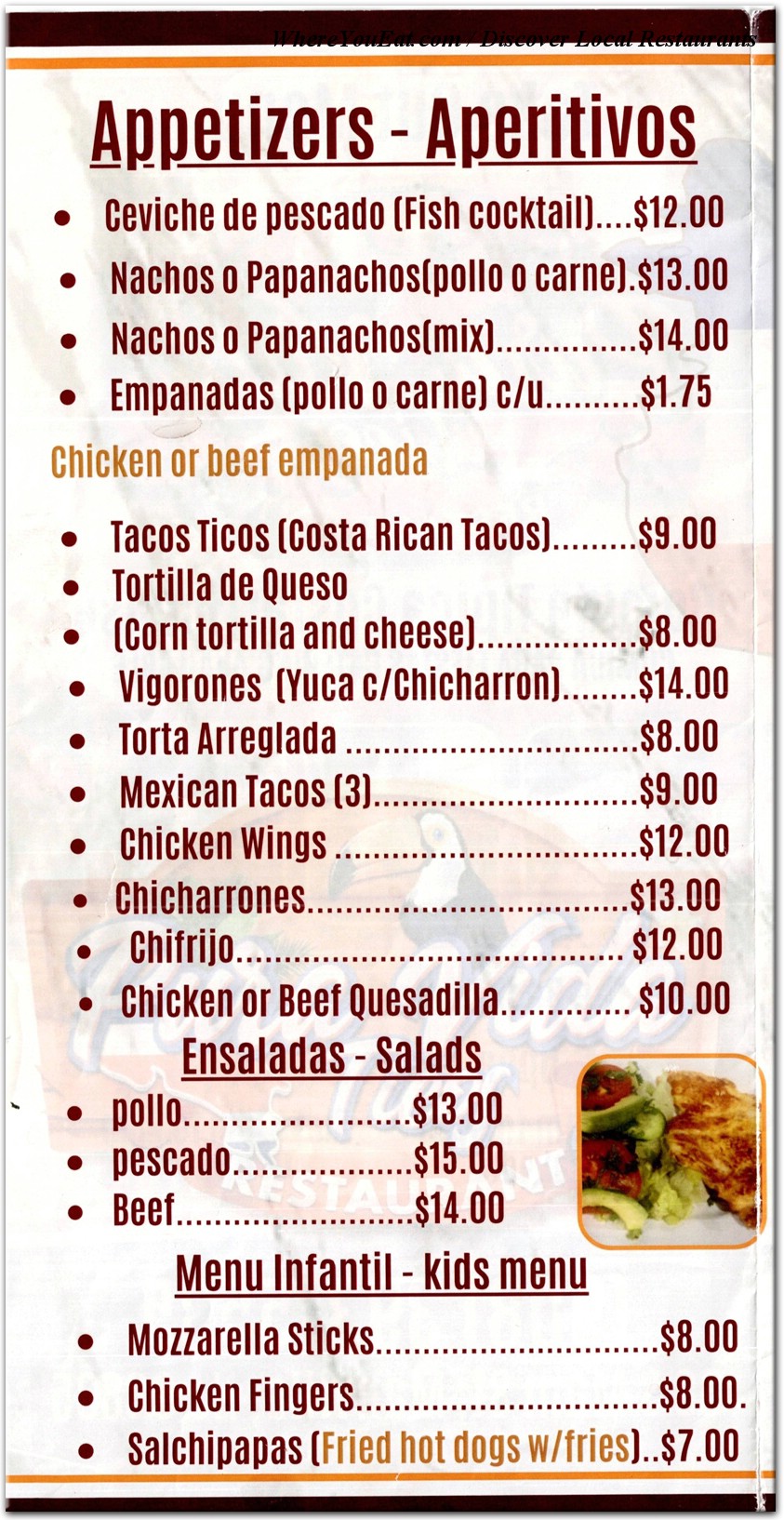 menu image