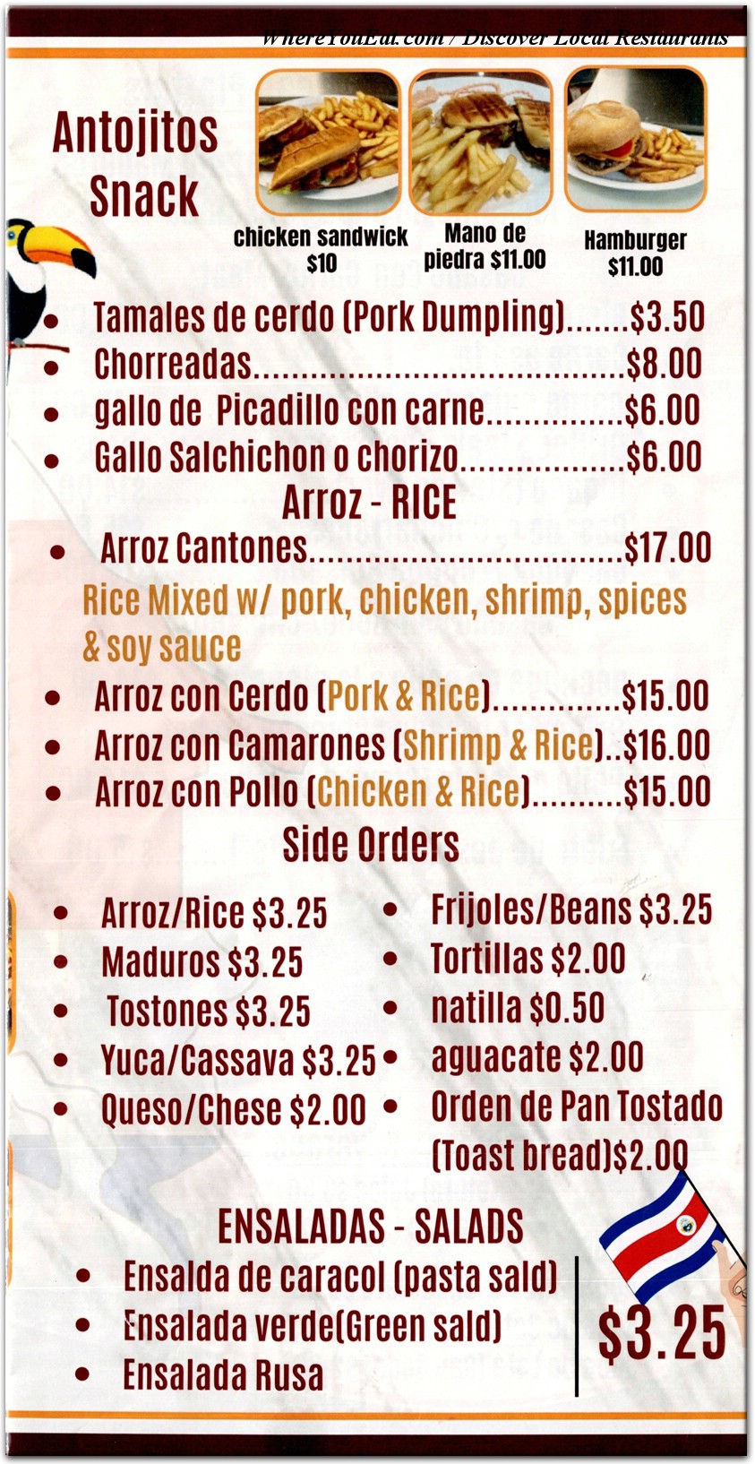menu image