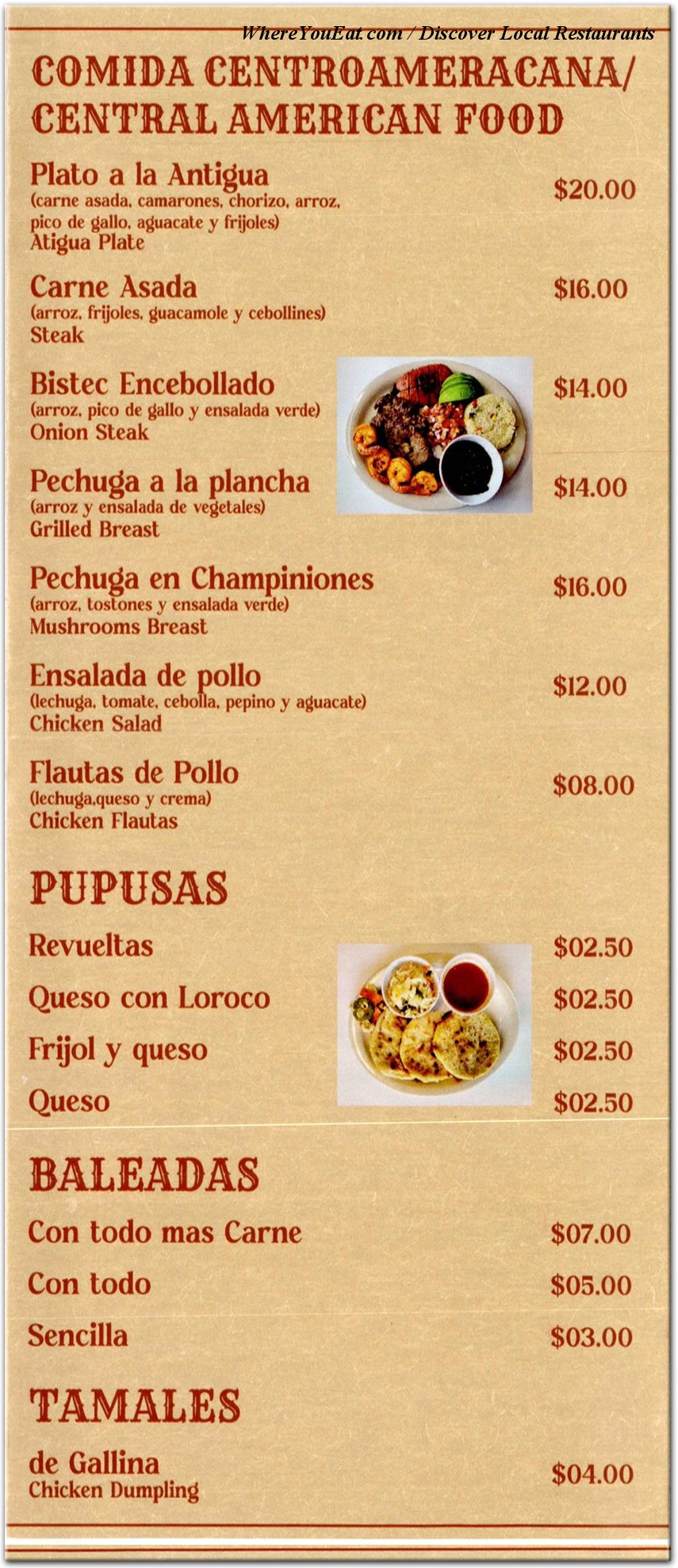 menu image