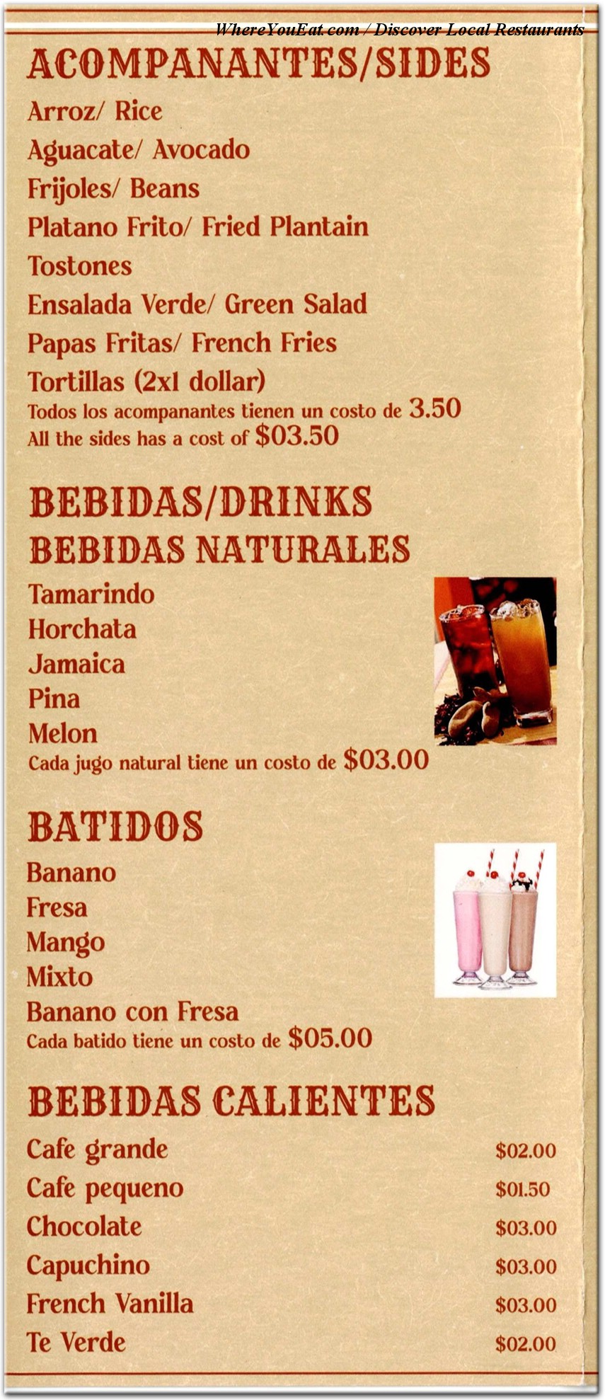 menu image