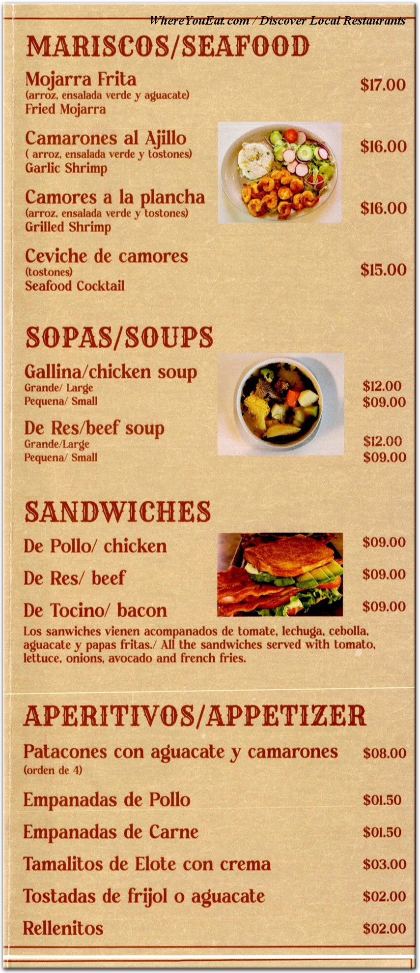 menu image