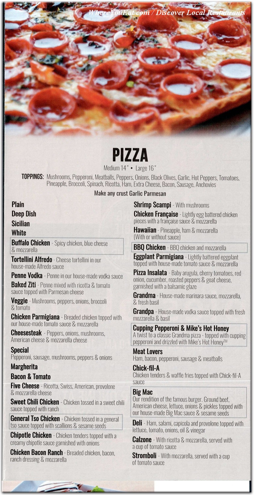 menu image