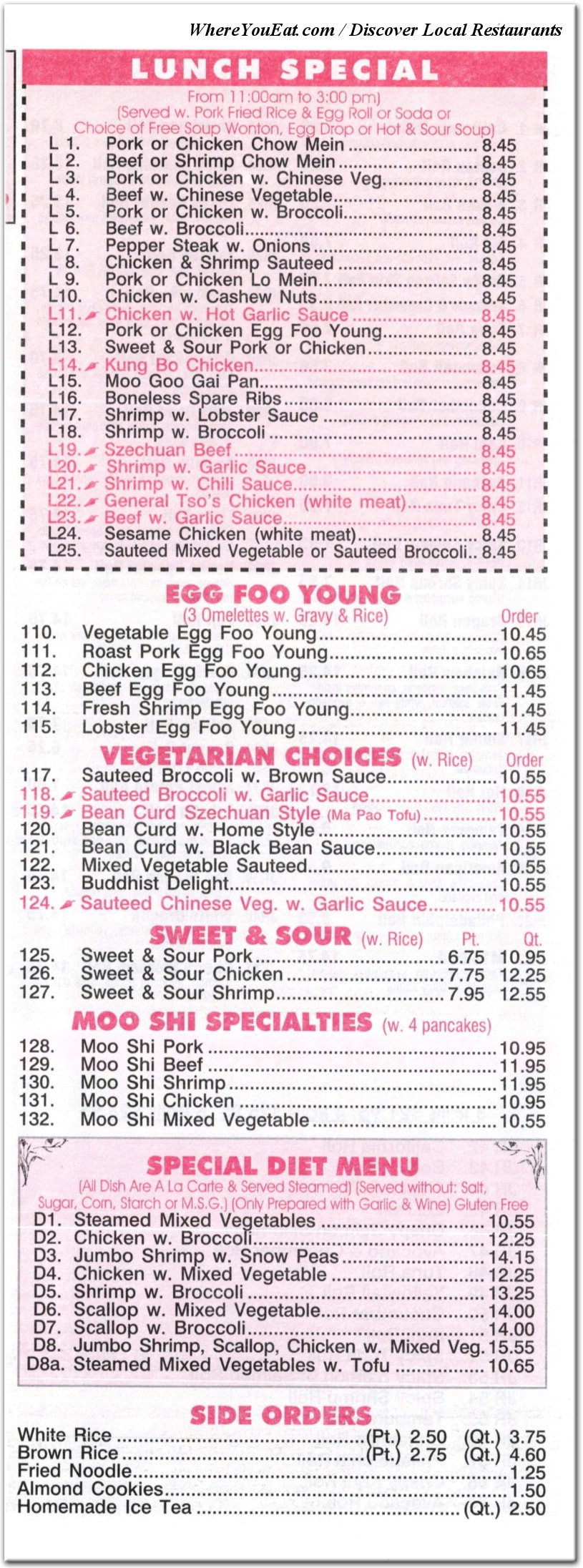 menu image