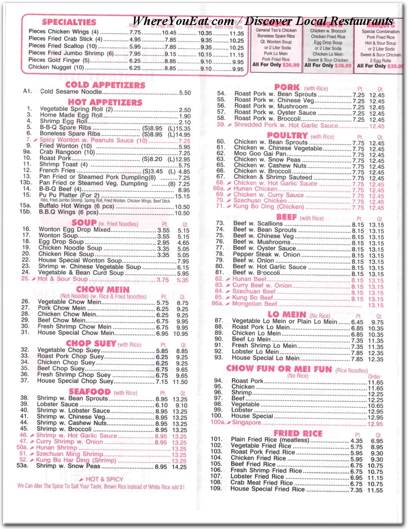 menu image