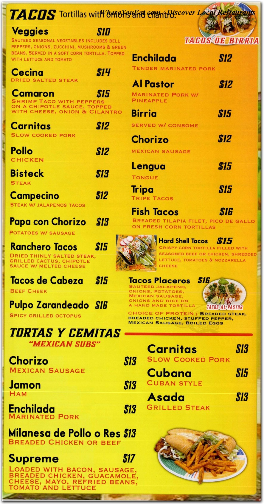 menu image